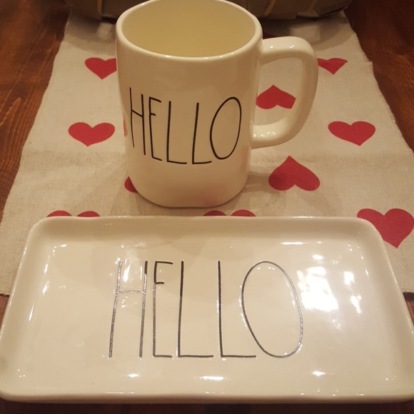 Rae Dunn "HELLO" set - Picture 1 of 1